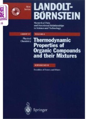 海外直订Densities of Esters and Ethers [With CDROM] 酯和醚的密度[带CDROM]