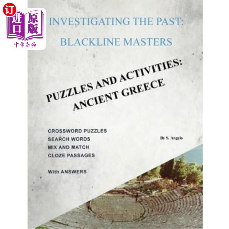 海外直订Investigating the Past: BlackLine Masters: Puzzles & Activities: Ancient Greece 调查过去：黑线大师：谜题与