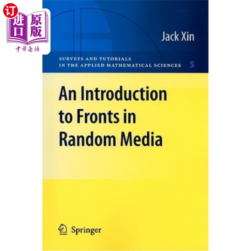 海外直订An Introduction to Fronts in Random Media 随机媒体前沿导论