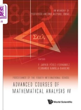 海外直订Advanced Courses of Mathematical Analysis IV: Proceedings of the Fourth Internat 数学分析高级课程四：纪念安