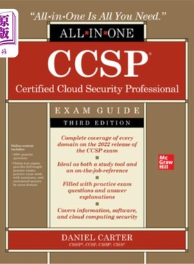 海外直订Ccsp Certified Cloud Security Professional All-In-One Exam Guide, Third Edition Ccsp认证云安全专业一体考试
