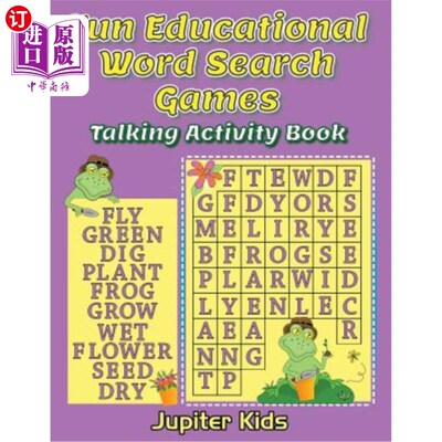 海外直订Fun Educational Word Search Games: Talking Activity Book 有趣的教育词汇搜索游戏：谈话活动书