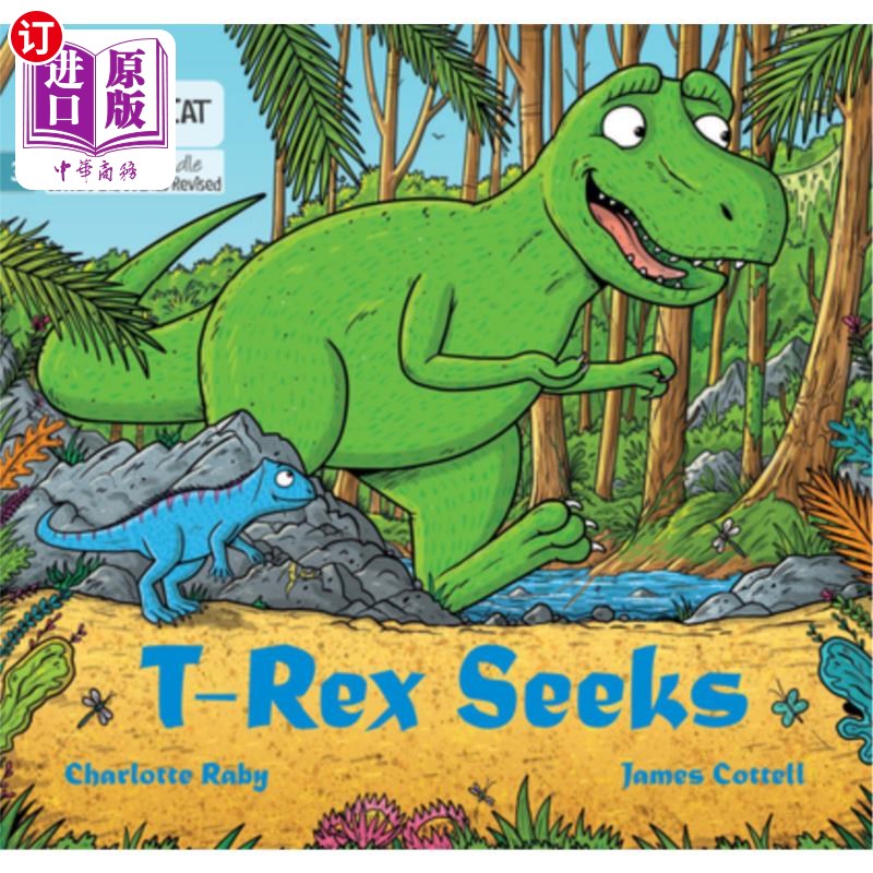 海外直订T-Rex Seeks: Phase 3 Set 1 Blending Practice 霸王龙寻求：第3阶段第1组混合练习