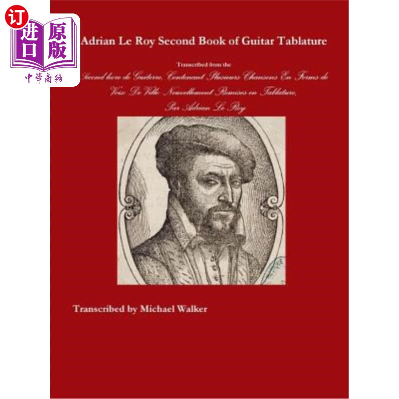 海外直订Adrian Le Roy Second Book of Guitar Tablature 阿德里安·勒罗伊吉他小谱第二册