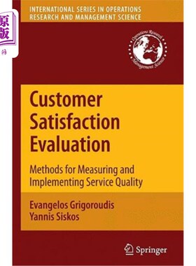 海外直订Customer Satisfaction Evaluation: Methods for Measuring and Implementing Service 顾客满意度评价:测量和实施