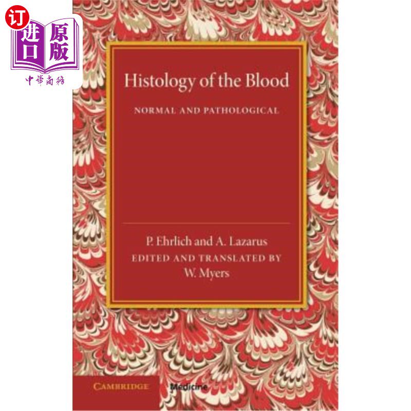 海外直订医药图书histology of the blood: normal and pathological