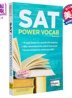 普林斯顿SAT词汇 SAT单词技巧和策略完全指南大学考试准备第3版SAT Power Vocab A Complete Guide to Vocabulary【中商原版?