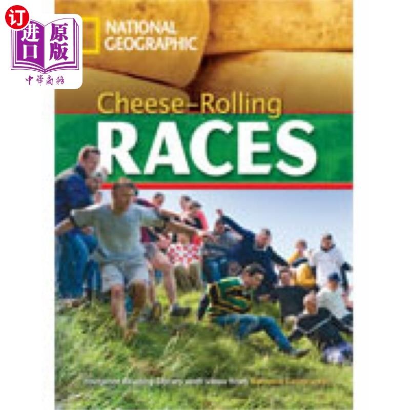 海外直订cheese-rolling races   book with multi-rom 奶酪滚动比赛
