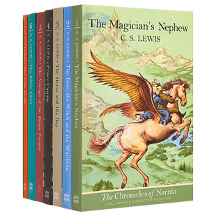 纳尼亚传奇全集7册 经典封面 平装 英文原版 狮子女巫和魔衣柜 CS刘易斯 The Chronicles of Narnia C S Lewis 【中商原版】