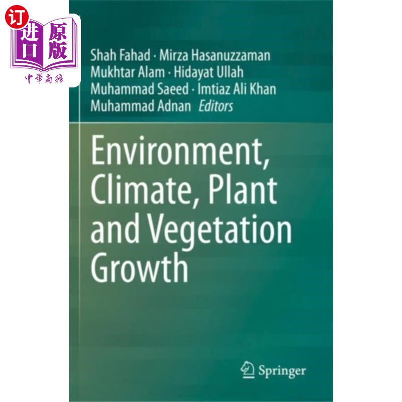 海外直订Environment, Climate, Plant and Vegetation Growth 环境，气候，植物和植被生长