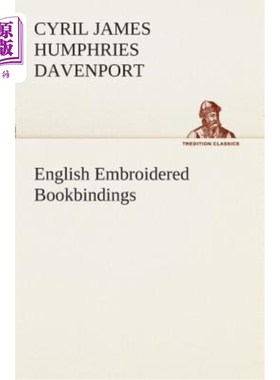 海外直订English Embroidered Bookbindings 英式刺绣装订