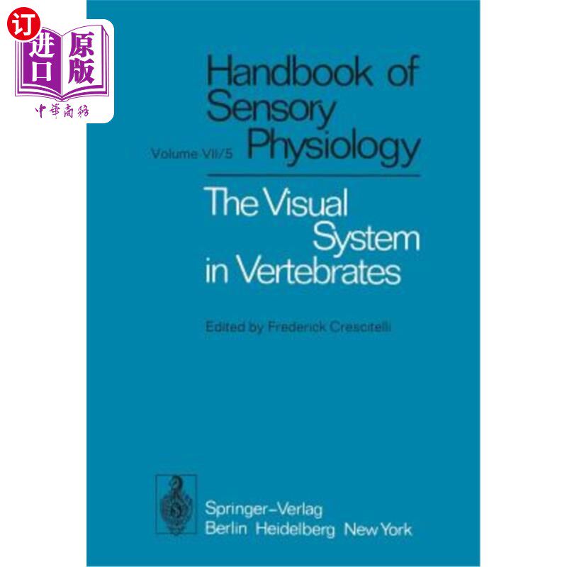 海外直订医药图书The Visual System in Vertebrates 脊椎动物的视觉系统