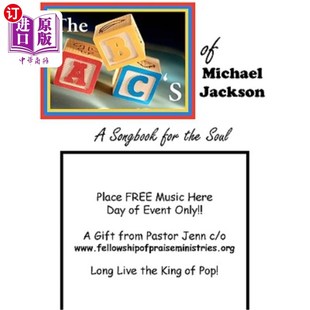 灵魂之歌 ABC：他 book ABC his Jackson Michael 迈克尔杰克逊 海外直订The The soul song