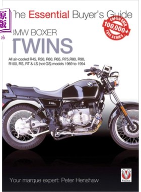 海外直订BMW Boxer Twins: All Air-Cooled R45, R50, R60, R65, R75, R80, R90, R100, Rs, Rt  宝马四角双胞胎:所有空气库