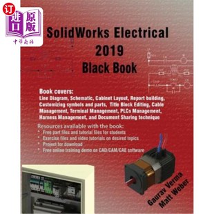 海外直订Solidworks Electrical 2019 Black Book Solidworks电气2019黑皮书