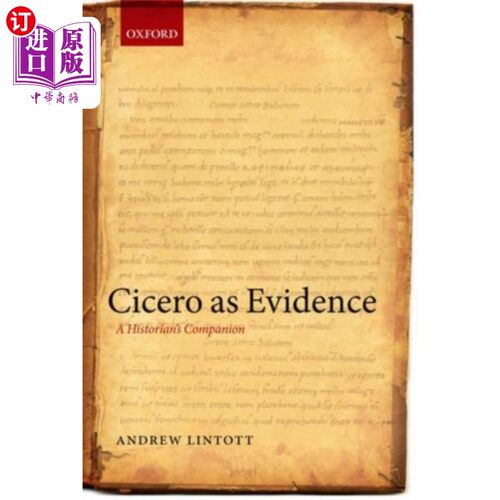 海外直订Cicero as Evidence 西塞罗作为证据