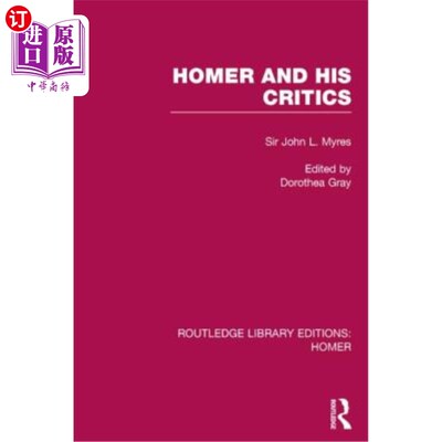 海外直订Homer and His Critics 荷马和他的批评者