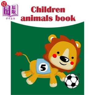 First Animals Learning 海外直订Children Preschools fro Easy Toddlers Book 儿童动物书：从动物图片中为 Funny and for