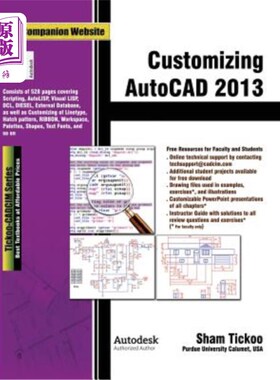 海外直订Customizing AutoCAD 2013 自定义AutoCAD 2013