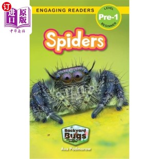 Pre 蜘蛛 and Engaging Readers Crawlies Bugs Creepy 海外直订Spiders Level Backyard