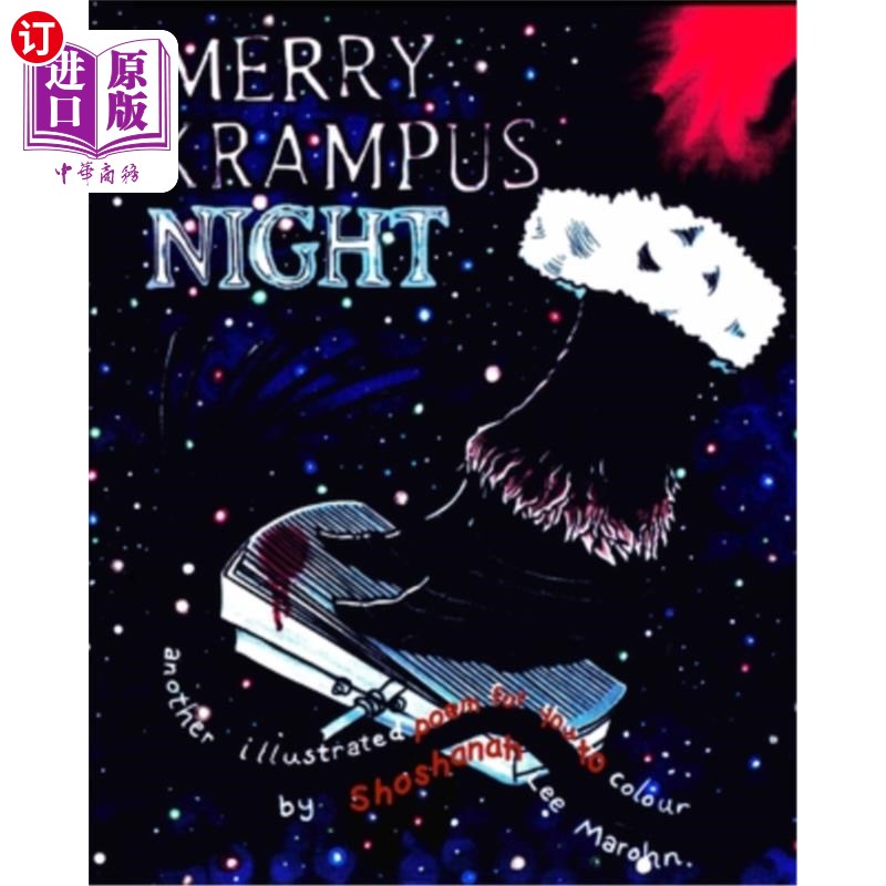 海外直订Merry Krampus Night: another illustrated poem for you to colour 快乐的坎卜斯之夜:另一首插图诗供你涂色