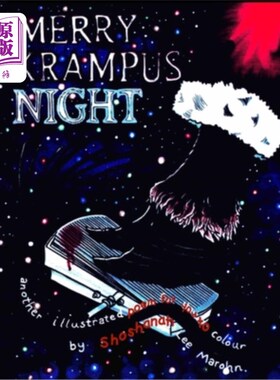 海外直订Merry Krampus Night: another illustrated poem for you to colour 快乐的坎卜斯之夜:另一首插图诗供你涂色