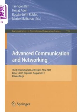 海外直订Advanced Communication and Networking: International Conference, ACN 2011, Brno, 高级通信和：国际会议，