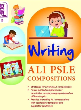 现货 新加坡教辅 Writing AL1 PSLE Compositions 星级练习 小学四年级英语词汇单词练习册 教材 教辅 练习册【中商原版】