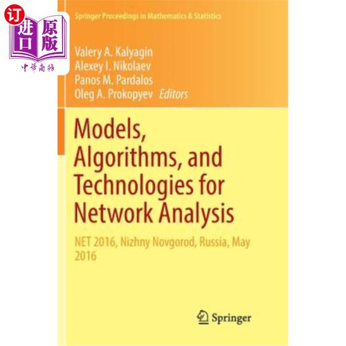 海外直订Models, Algorithms, and Technologies for Network Analysis: Net 2016, Nizhny Novg 网络分析的模型，算法和技术:N