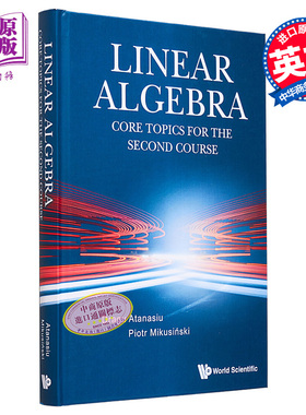 现货 线性代数 二阶课程的核心主题 Linear Algebra Core Topics For The Second Course 英文原版 Dragu Atanasiu【中商原版】