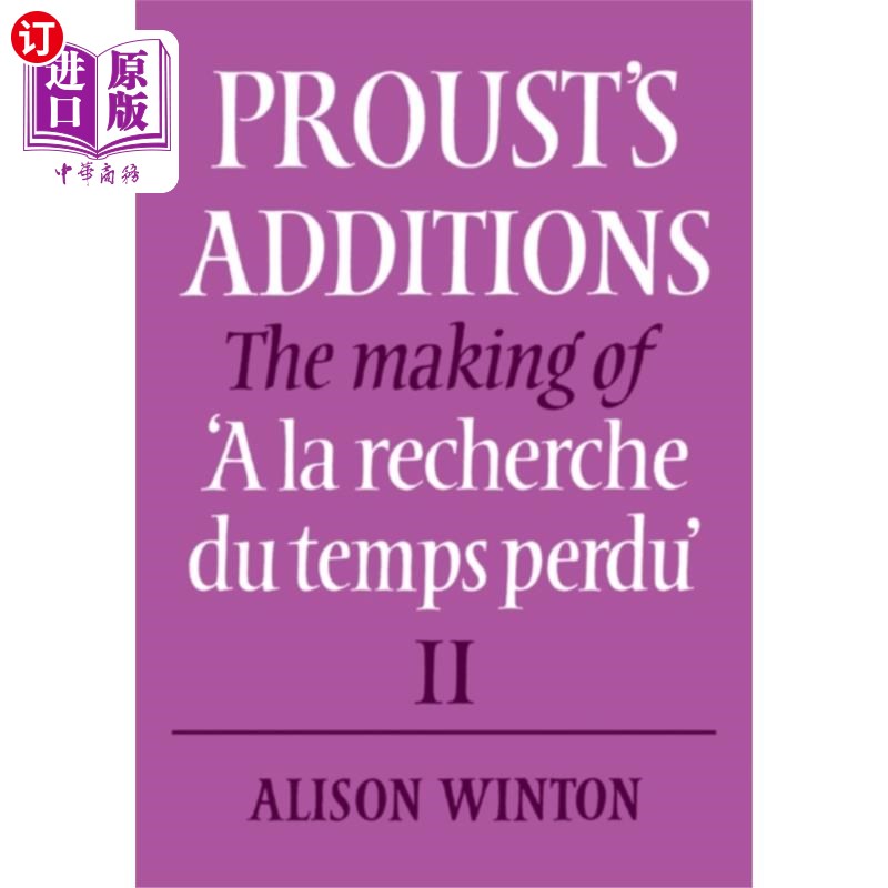海外直订Proust's Additions 普鲁斯特的添加