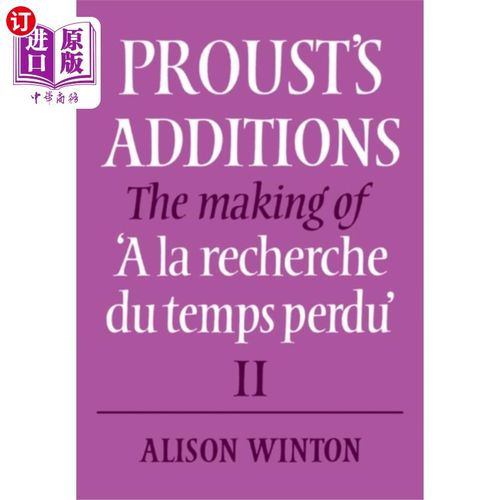 海外直订Proust's Additions 普鲁斯特的添加