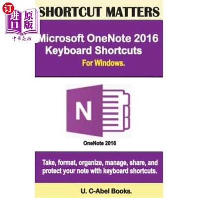 海外直订Microsoft OneNote 2016 Keyboard Shortcuts For Windows Microsoft OneNote 2016 Windows键盘快捷方式