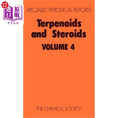 海外直订Terpenoids and Steroids: Volume 4 萜类和类固醇：第4卷