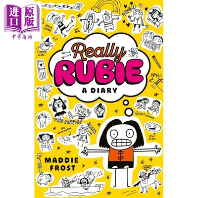 真的吗 露比  幽默涂鸦日记  Really Rubie: A Diary 英文原版  Maddie Frost  Maddie Frost  Illustrated by【中商原版】