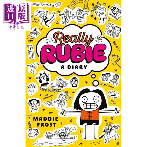 真的吗 露比  幽默涂鸦日记  Really Rubie: A Diary 英文原版  Maddie Frost  Maddie Frost  Illustrated by【中商原版】