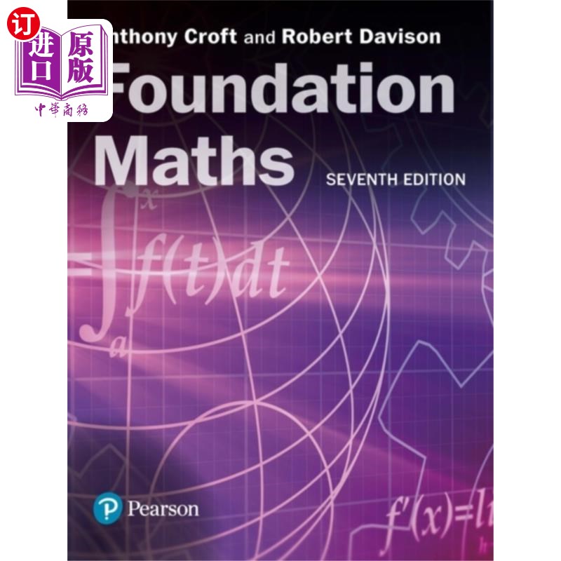海外直订Foundation Maths + MyLab Math with Pearson eText... 基础数学+ MyLab数学与Pearson eText(包)