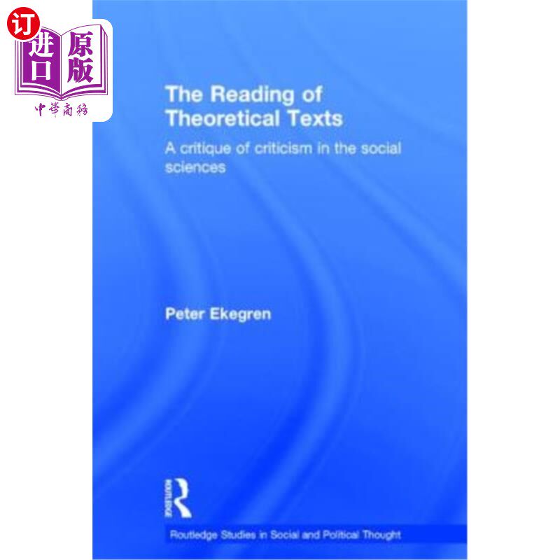 海外直订The Reading of Theoretical Texts 理论文本的阅读:对社会科学批判的批判