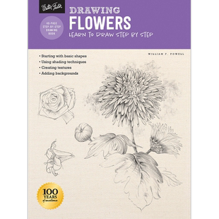 预售 Drawing:Flowers with William F.Powell 进口艺术 花卉的绘画方法【中商原版】