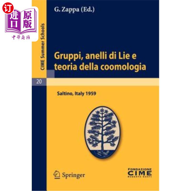 海外直订Gruppi, Anelli Di Lie E Teoria Della Coomologia: Lectures Given at a Summer Scho Gruppi, An
