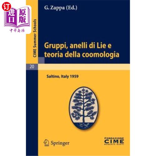 海外直订Gruppi, Anelli Di Lie E Teoria Della Coomologia: Lectures Given at a Summer Scho Gruppi, An