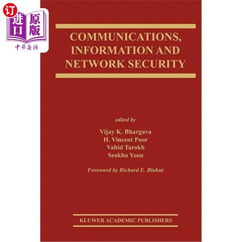 海外直订Communications, Information and Network Security 通信、信息和安全