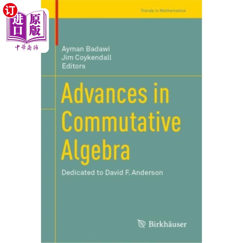 海外直订Advances in Commutative Algebra 交换代数研究进展
