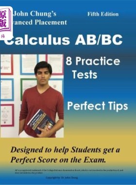 海外直订Dr. John Chung's Advanced Placement Calculus Ab/BC: AP Calculus Ab/BC Designed t John Chung