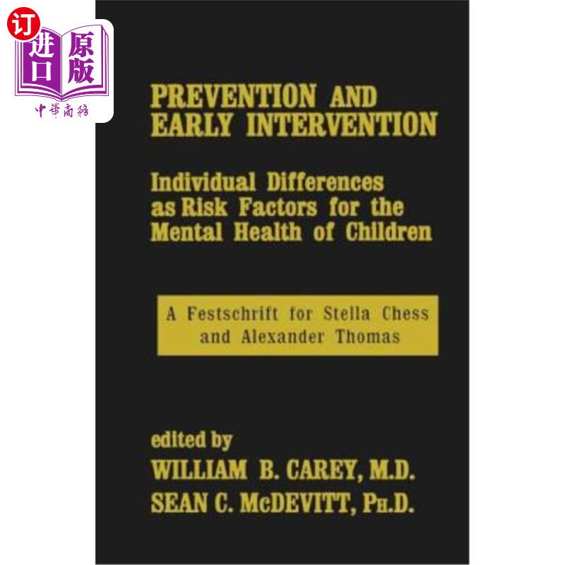 海外直订医药图书Prevention and Early Intervention 预防和早期干预