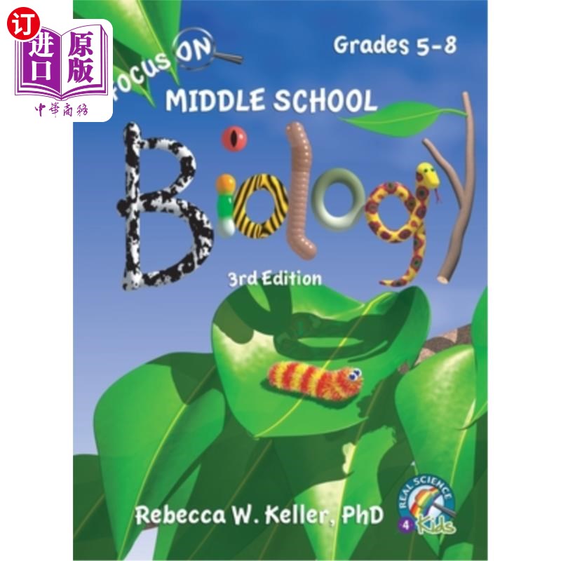 海外直订Focus On Middle School Biology Student Textbook -3rd Edition (Hardcover) 重点中学生物学生教材-第三版(精装)