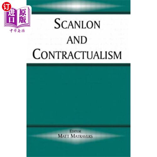 海外直订Scanlon and Contractualism 斯坎伦和契约主义