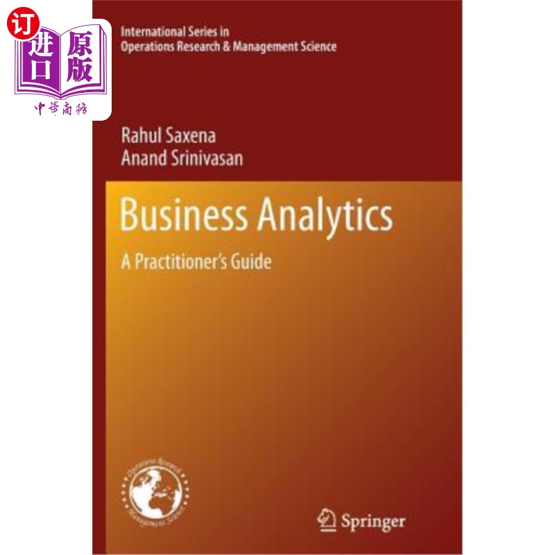 海外直订Business Analytics: A Practitioner's Guide 商业分析:实践者指南