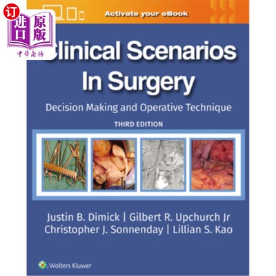 海外直订医药图书Clinical Scenarios in Surgery: Decision Making and Operative Technique 外科临床情景：决策与手术技术