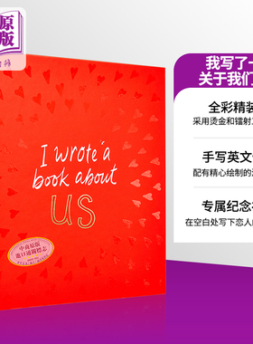 关于我们的故事 我写了一本关于我们的书 英文原版 I Wrote A Book About Us M H Clark 插画绘本 治愈系画风 精装礼品书